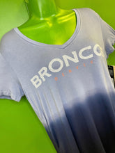 NFL Denver Broncos Garment Dyed V-Neck T-Shirt Women's Medium NWT