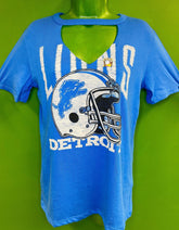 NFL Detroit Lions Junk Food Cut Out Fashion V-Neck T-Shirt Women's Small NWT