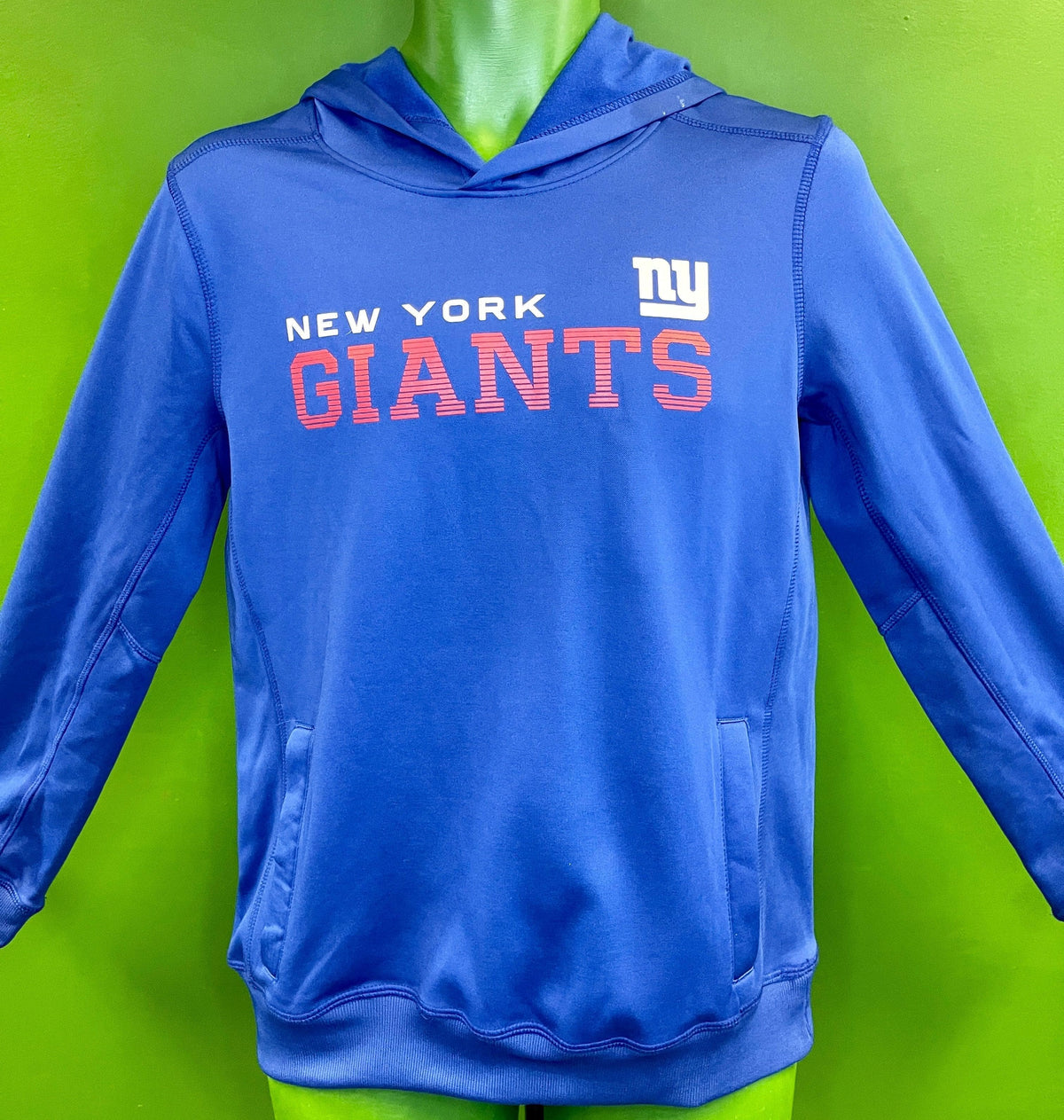 NFL New York Giants Blue Pullover Hoodie Youth Large 14-16
