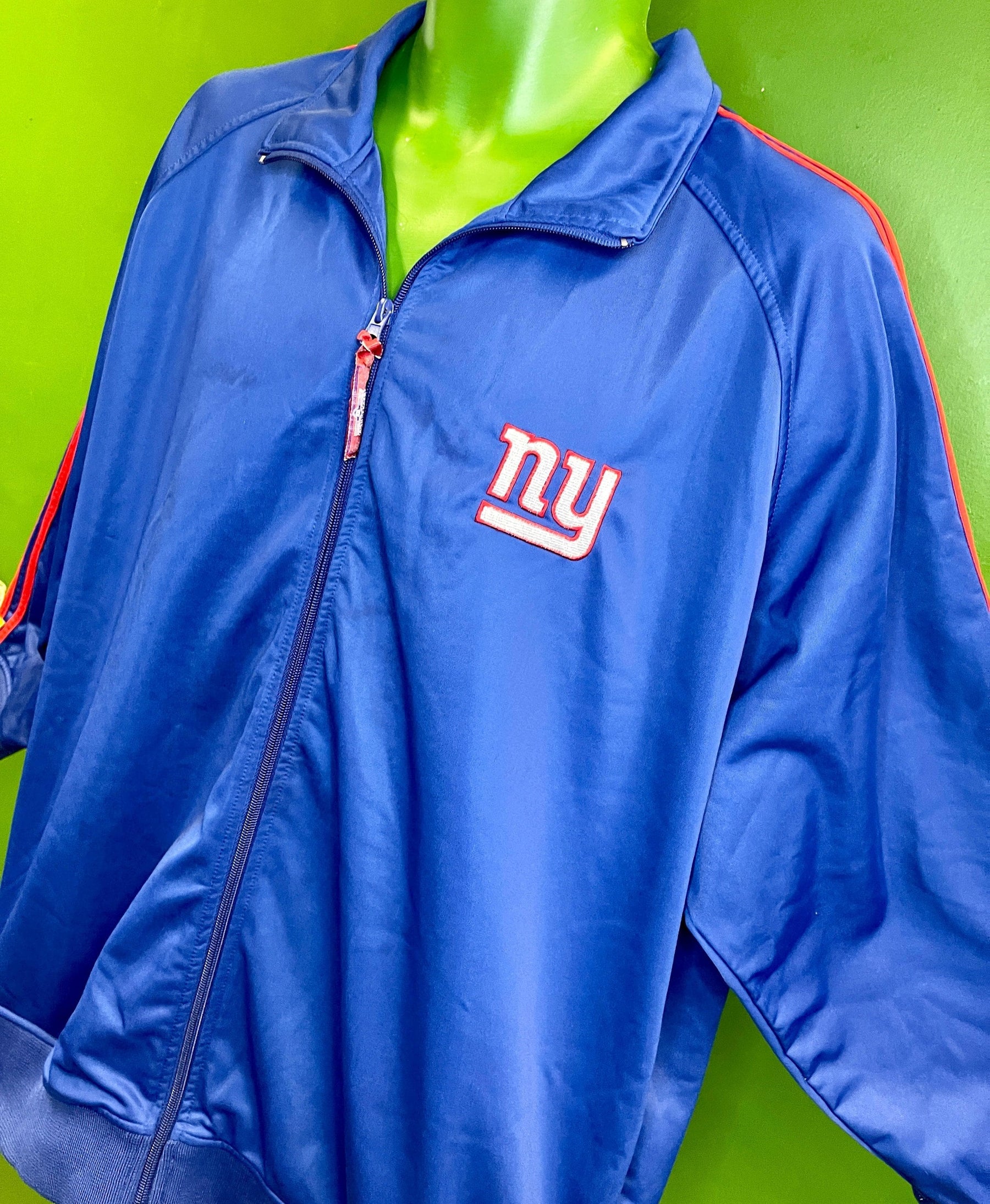 NFL New York Giants Full Zip Track Jacket Men's 2X-Large