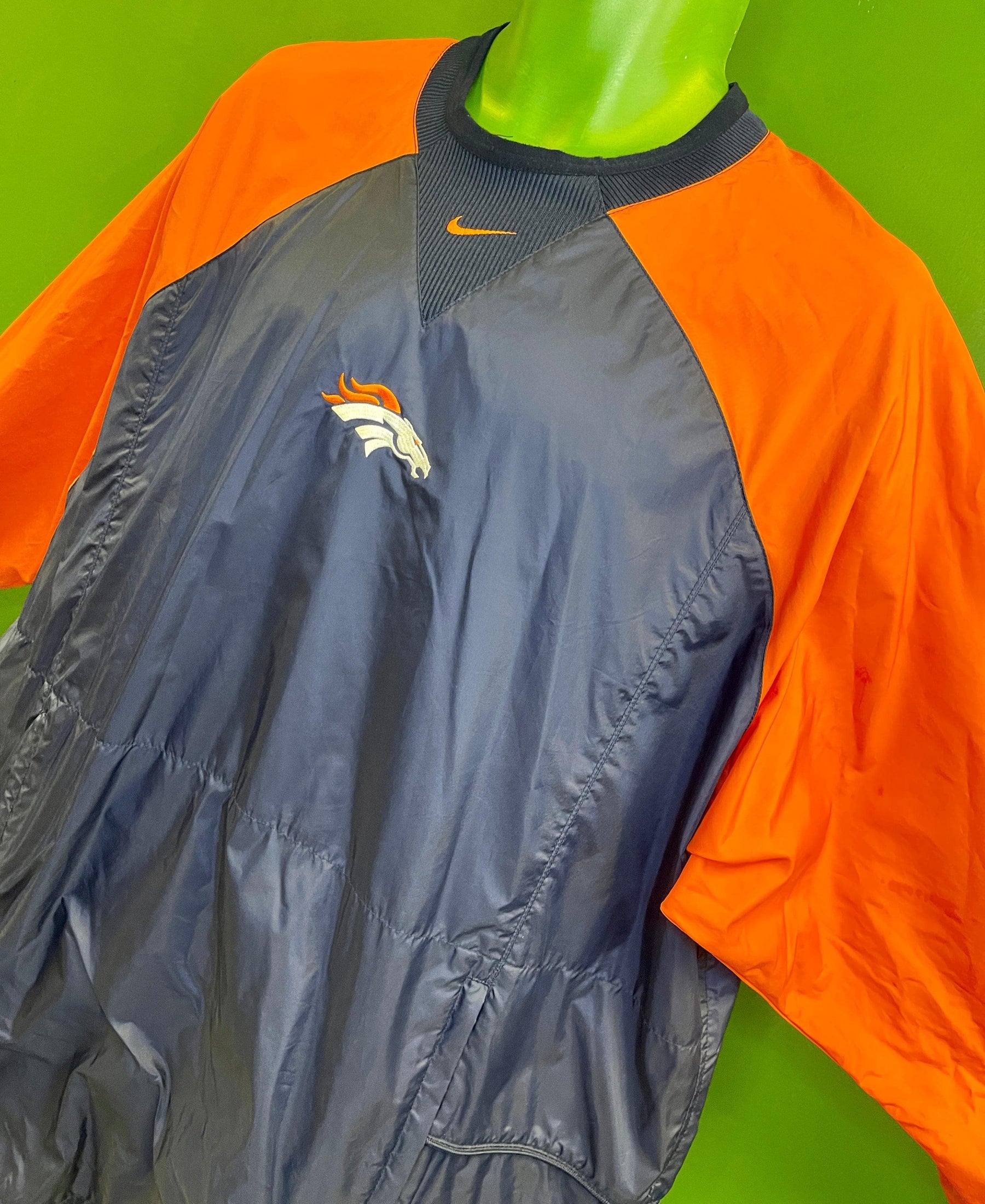 NFL Denver Broncos Nylon Stadium Pullover Windbreaker Men's X-Large