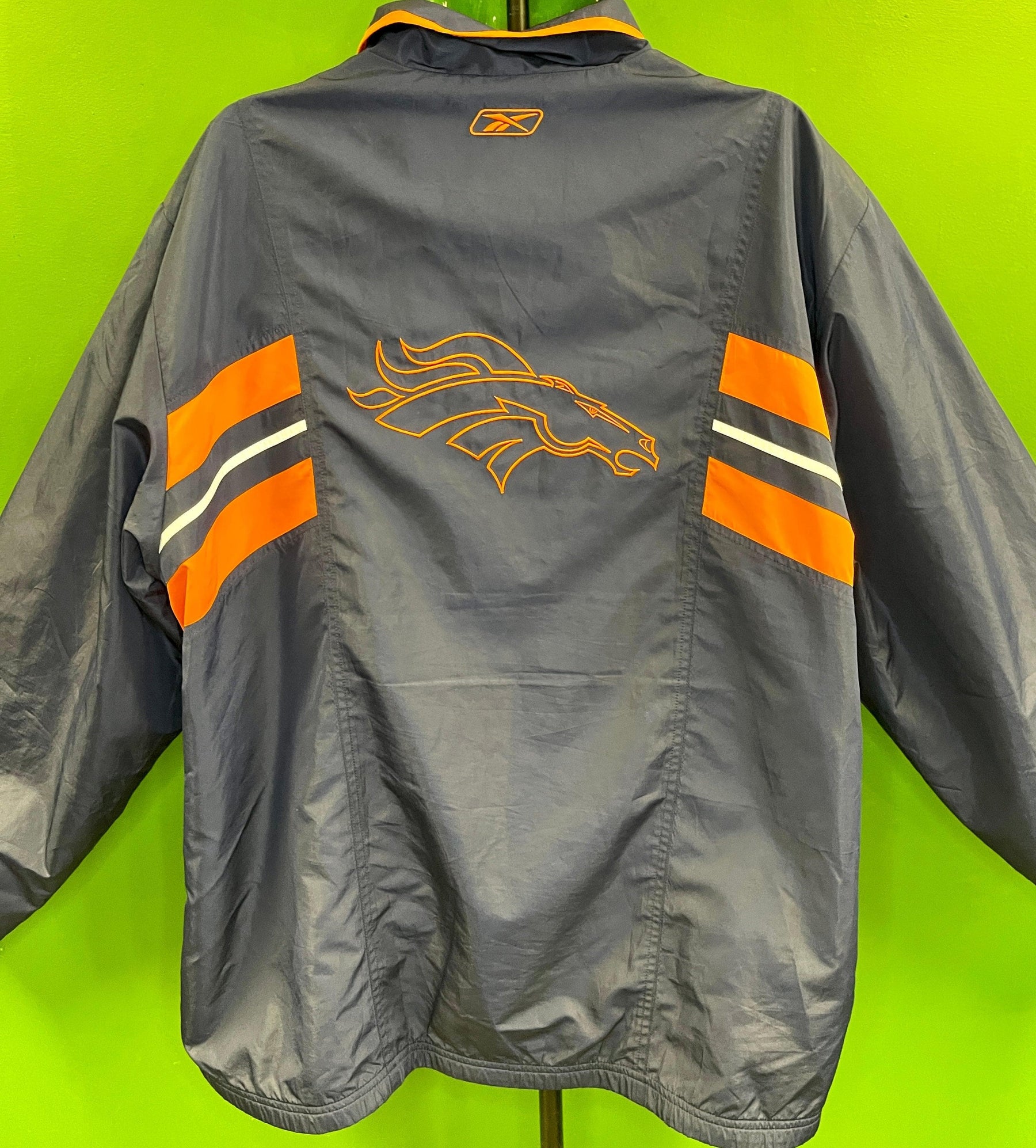 NFL Denver Broncos Reebok Full Zip Windbreaker Men's X-Large