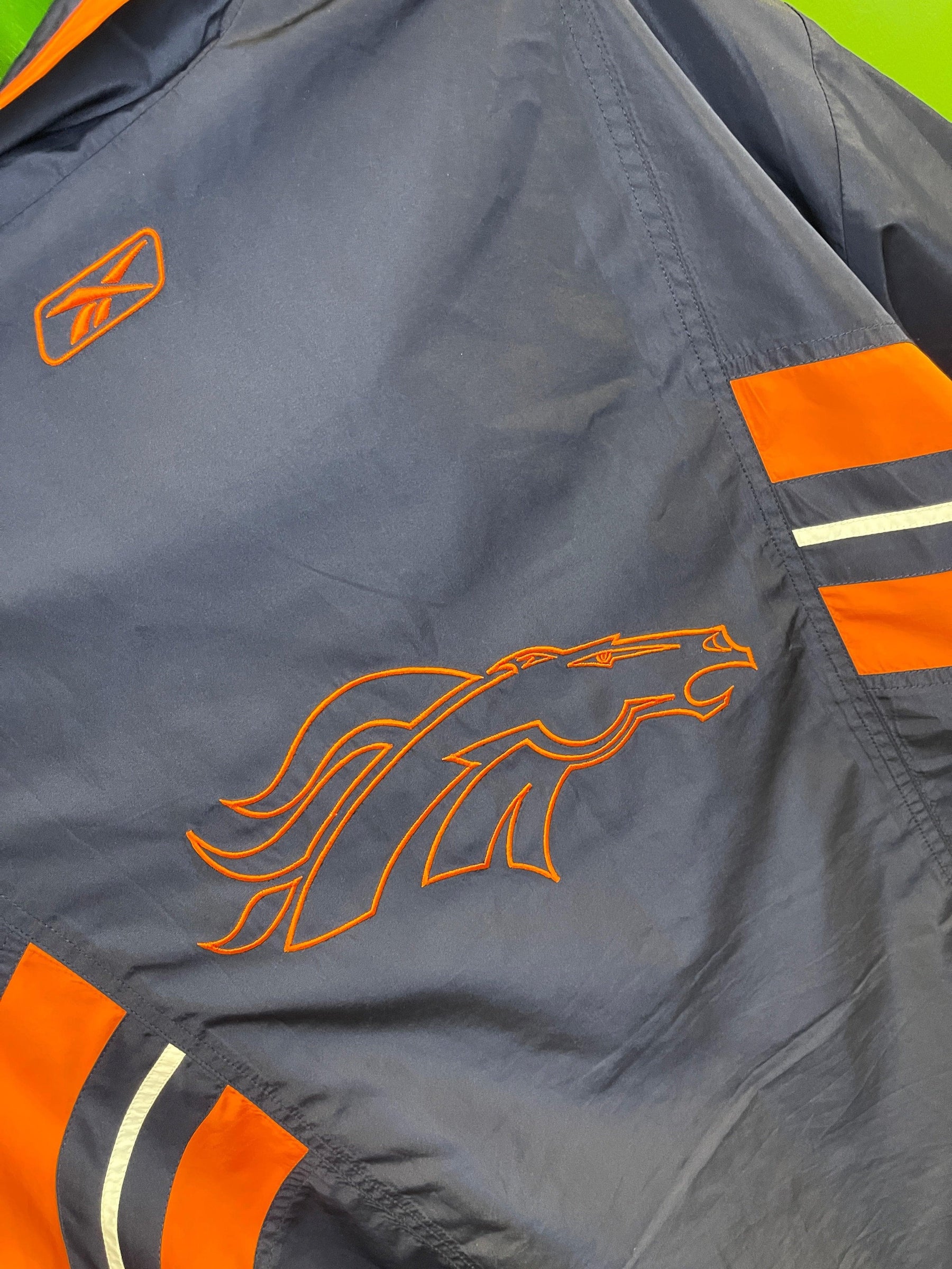 NFL Denver Broncos Reebok Full Zip Windbreaker Men's X-Large