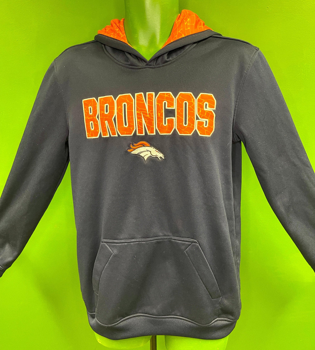 NFL Denver Broncos Pullover Sweatshirt Hoodie Stitched Youth X-Large 18