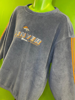 NFL Denver Broncos Fleece Pullover Sweatshirt Stitched Men's Large