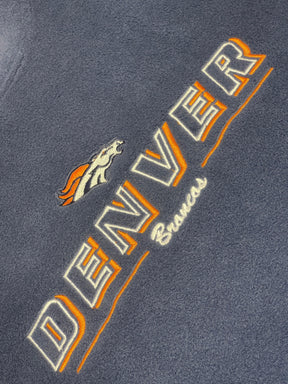 NFL Denver Broncos Fleece Pullover Sweatshirt Stitched Men's Large