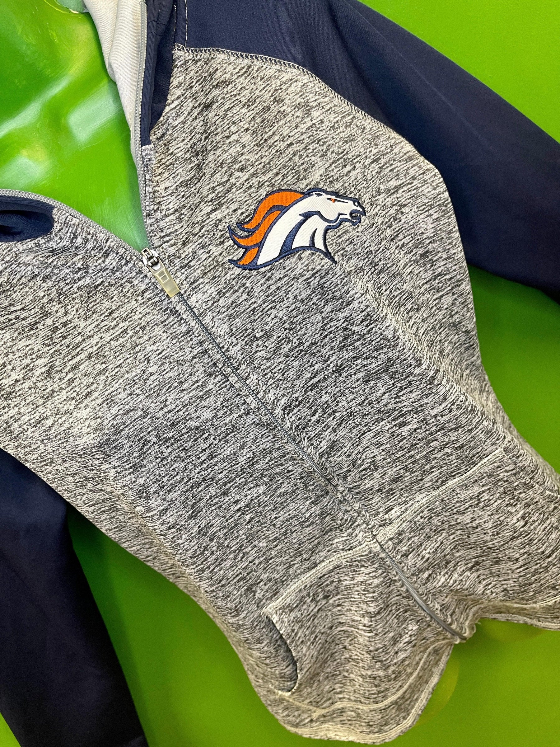 NFL Denver Broncos Full Zip Athletic Jacket Hoodie Women's Medium