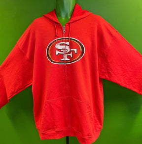 NFL San Francisco 49ers Hands High Full Zip Hoodie Jacket Men's 2X-Large