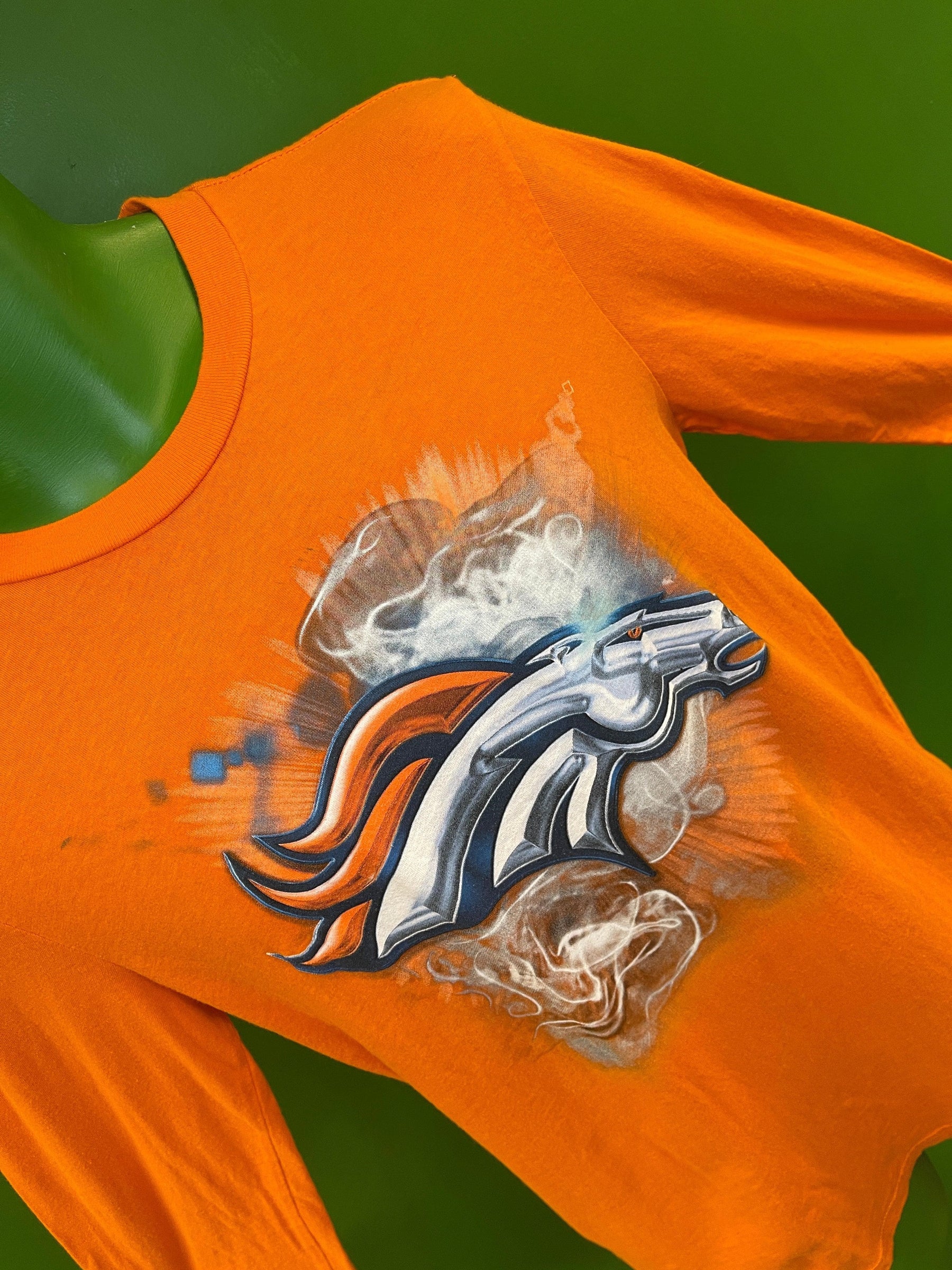 NFL Denver Broncos 100% Cotton L/S Dreamy T-Shirt Youth X-Large 18-20