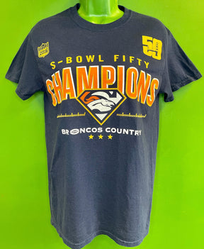 NFL Denver Broncos Super Bowl 50 Champions T-Shirt Women's Small