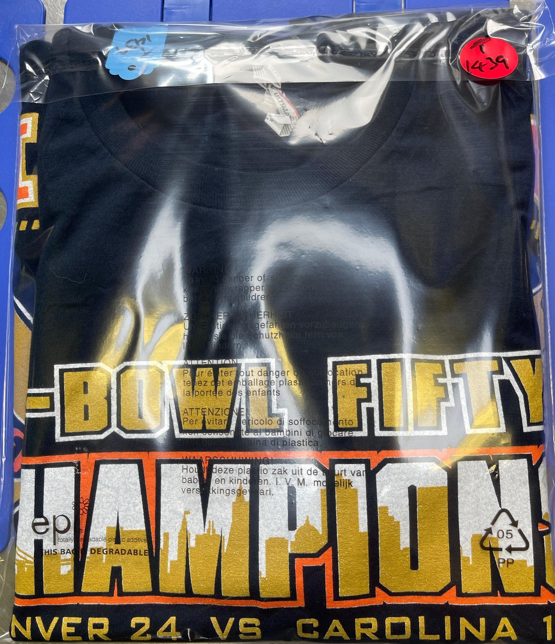 NFL Denver Broncos Super Bowl 50 Champions T-Shirt Men's Medium