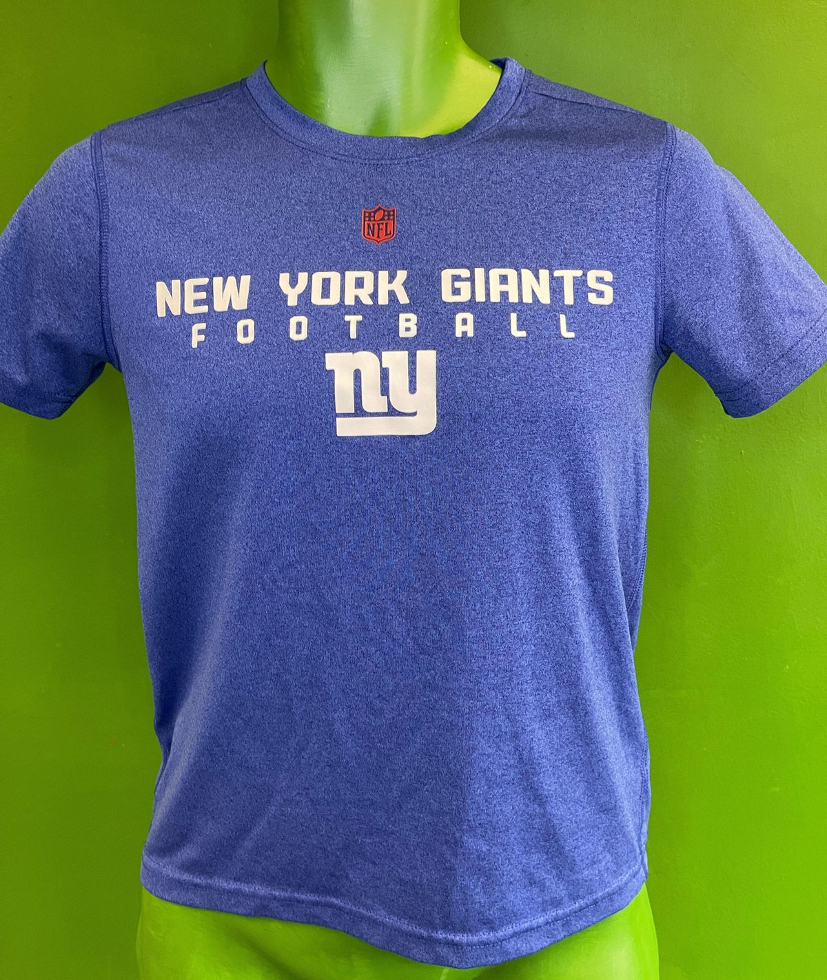 NFL New York Giants Heathered Blue T-Shirt Youth Medium 10-12