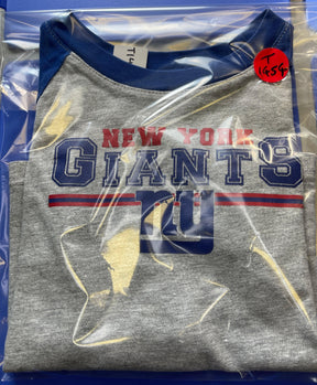 NFL New York Giants Long Sleeve Heathered Grey T-Shirt Toddler 4T