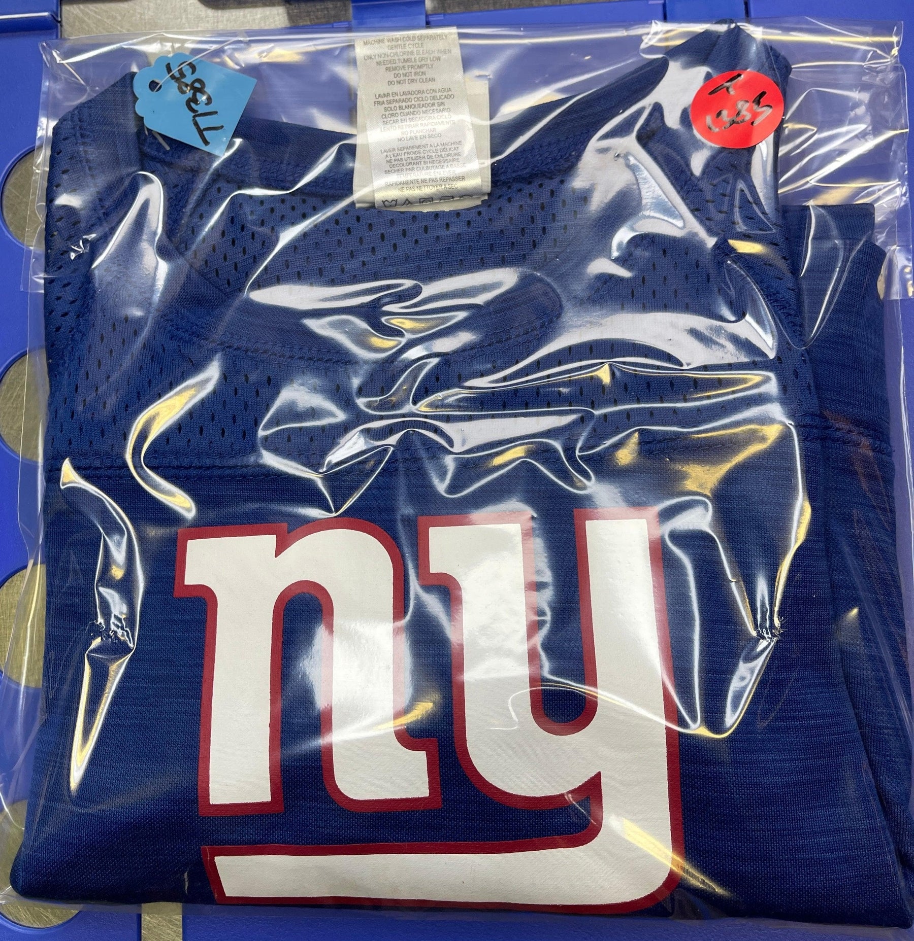 NFL New York Giants Long Sleeved Thermal T-Shirt Top Girls' X-Small 4-5