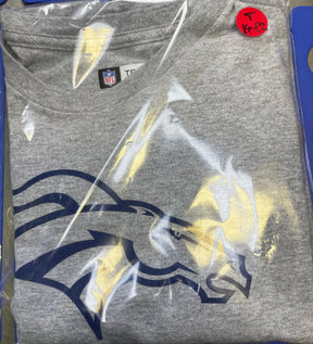 NFL Denver Broncos Heathered Grey T-Shirt Men's Large