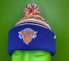 NBA New York Knicks 47 Stripe Woolly Bobble Hat Youth OSFM