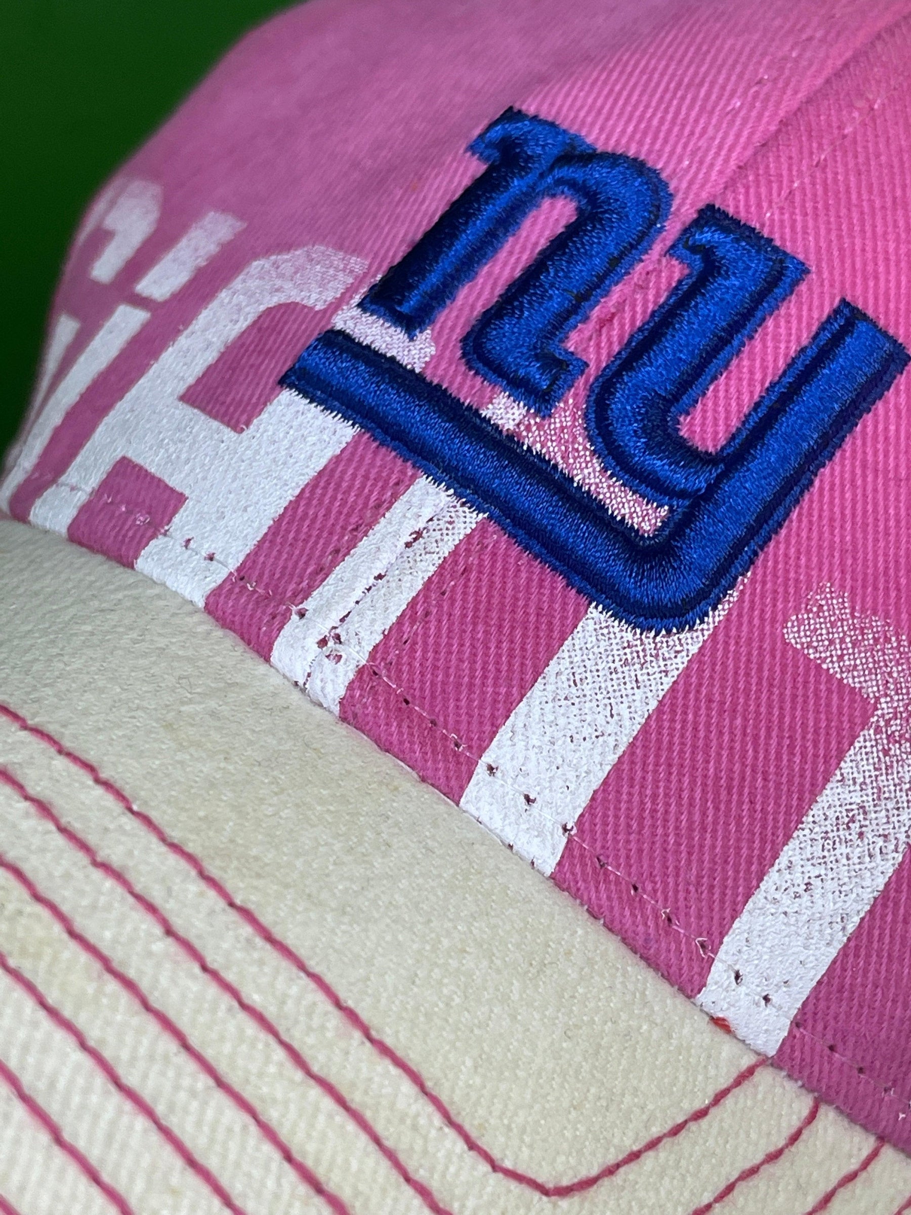 NFL New York Giants Reebok Pink Crucial Catch Cap/Hat Women's OSFM