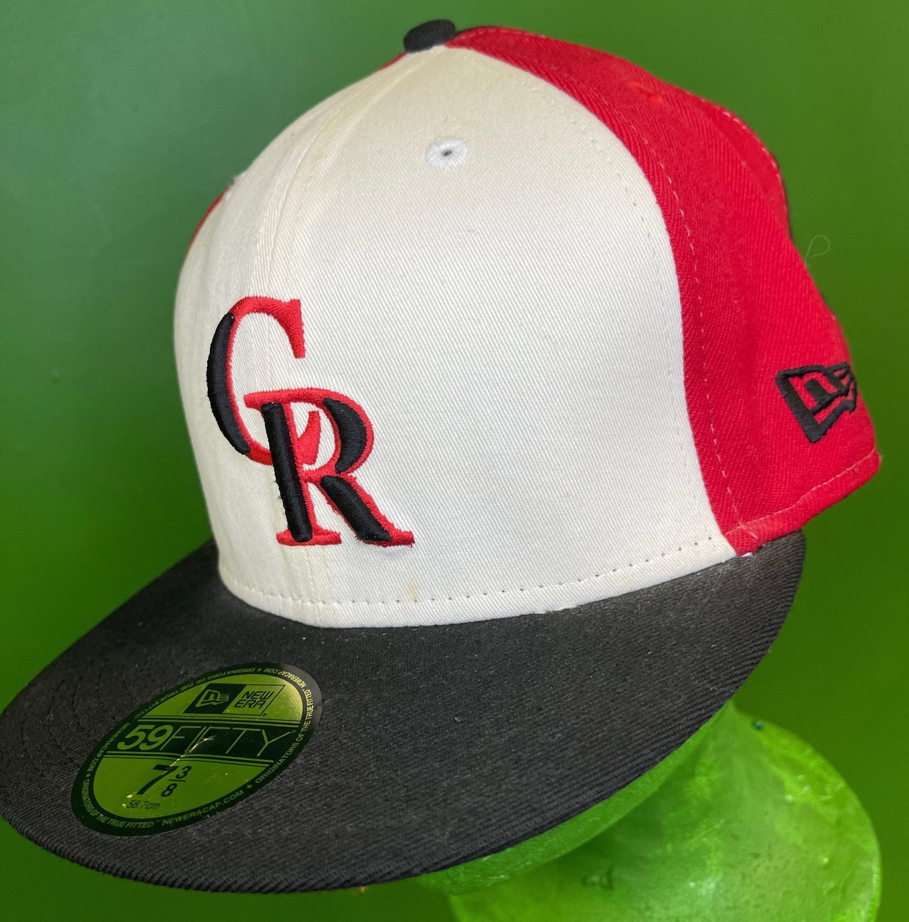 MLB Colorado Rockies New Era Baseball 59FIFTY Red White Black Cap 7-3/8