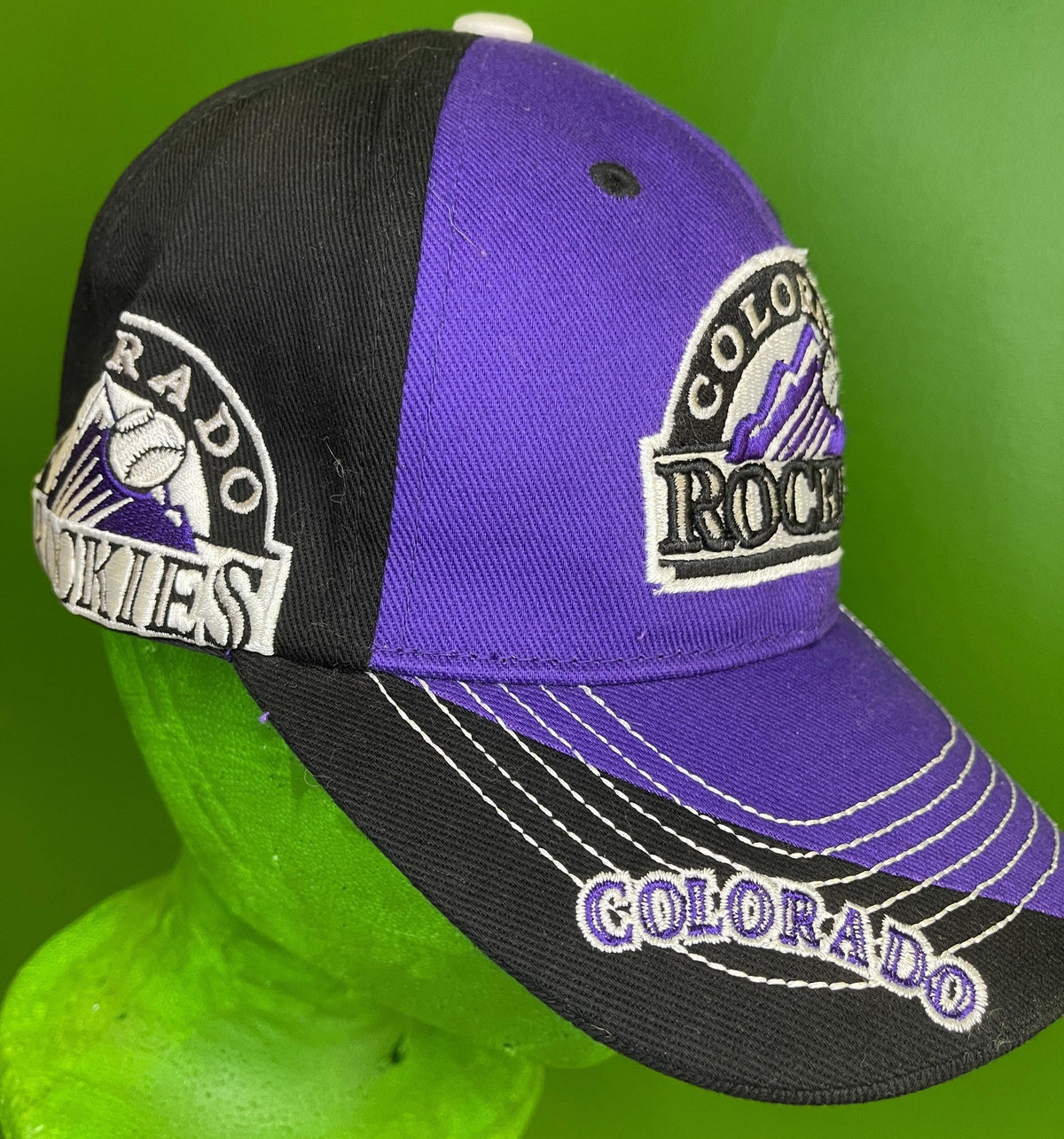 MLB Colorado Rockies Baseball Adjustable Purple and Black Cap OSFM