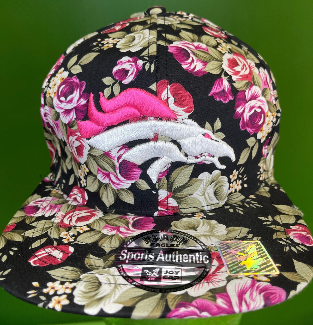 NFL Denver Broncos Pink Floral Baseball Cap/Hat OSFM NWT