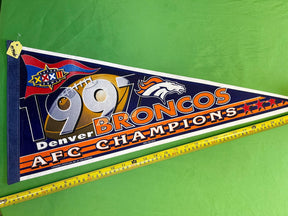 NFL Denver Broncos Vintage Collector Pennant Super Bowl XXXII AFC Champions
