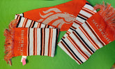 NFL Denver Broncos Forever Collectibles Striped Silver Sparkly Fringed Winter Scarf