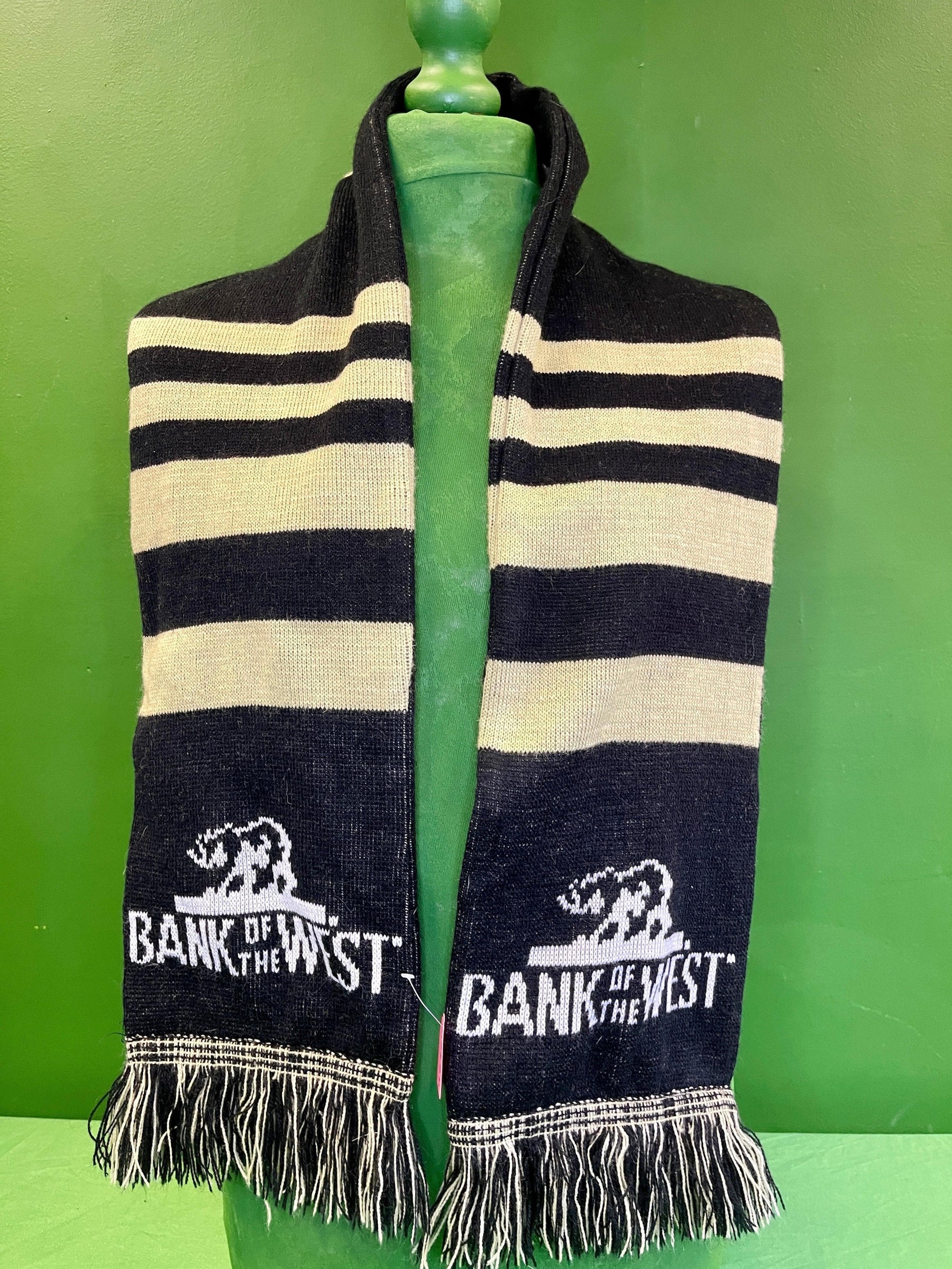 NCAA Colorado Buffaloes Bank of the West Striped Reversible Fringed Winter Scarf