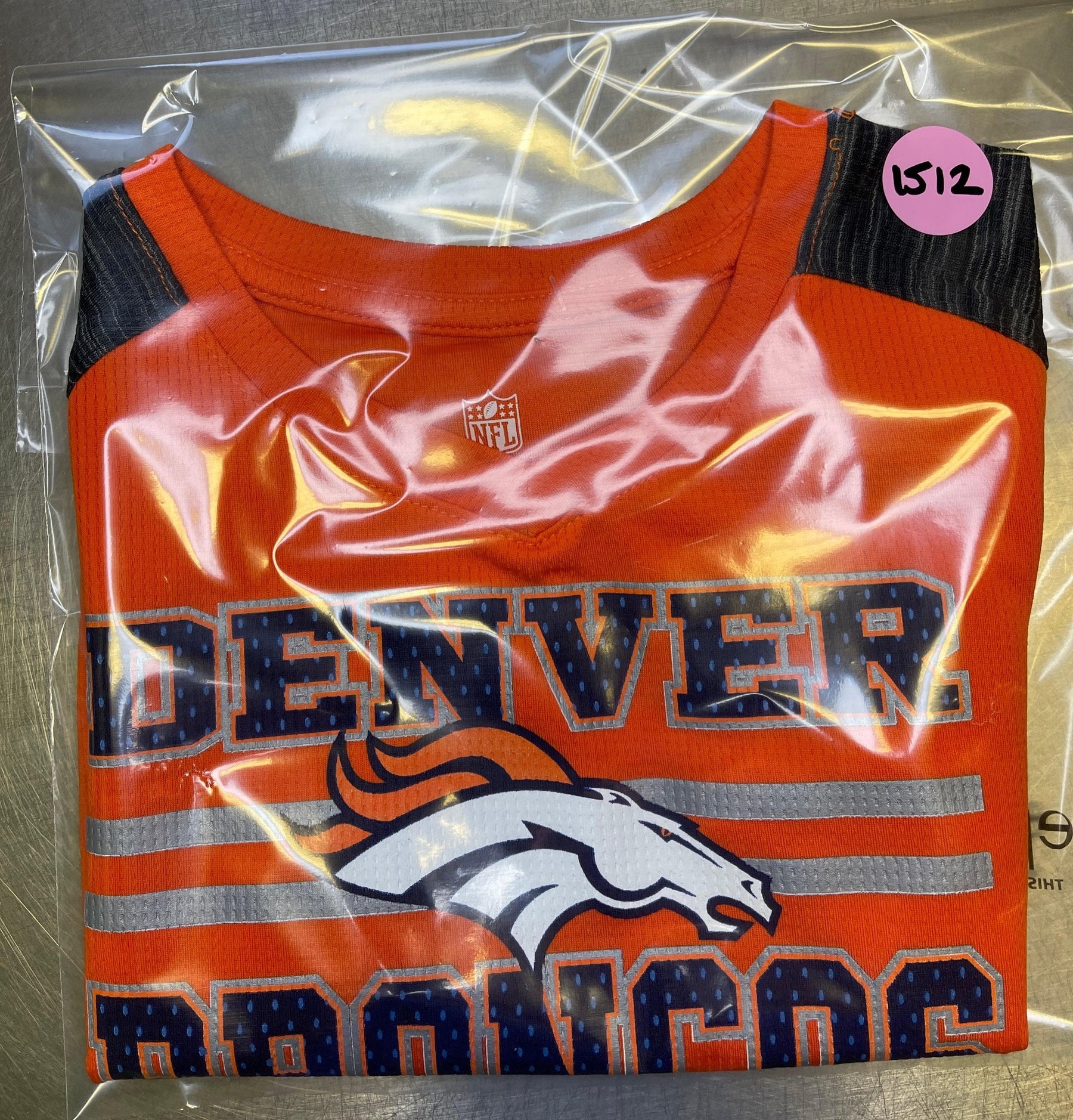 NFL Denver Broncos Orange Jersey-Style T-shirt Youth X-Small 4-5