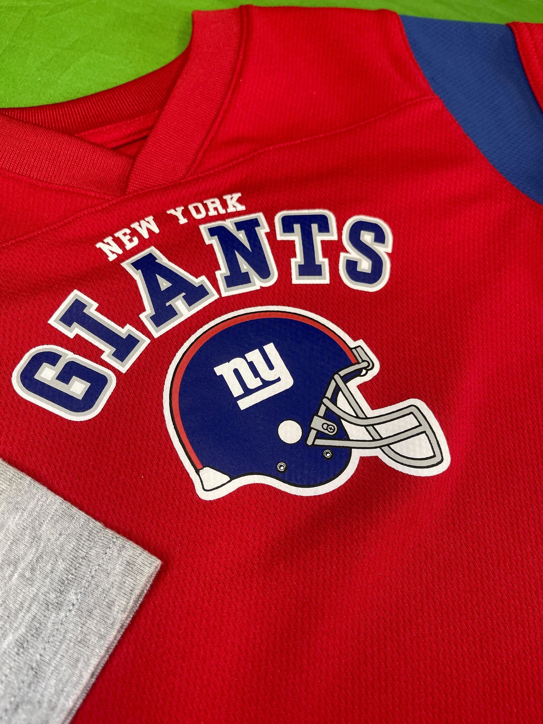 NFL New York Giants Red Jersey-Style Long Sleeve T-Shirt 12 Months