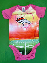 NFL Denver Broncos Pink Football Field Bodysuit/Vest 3-6 months
