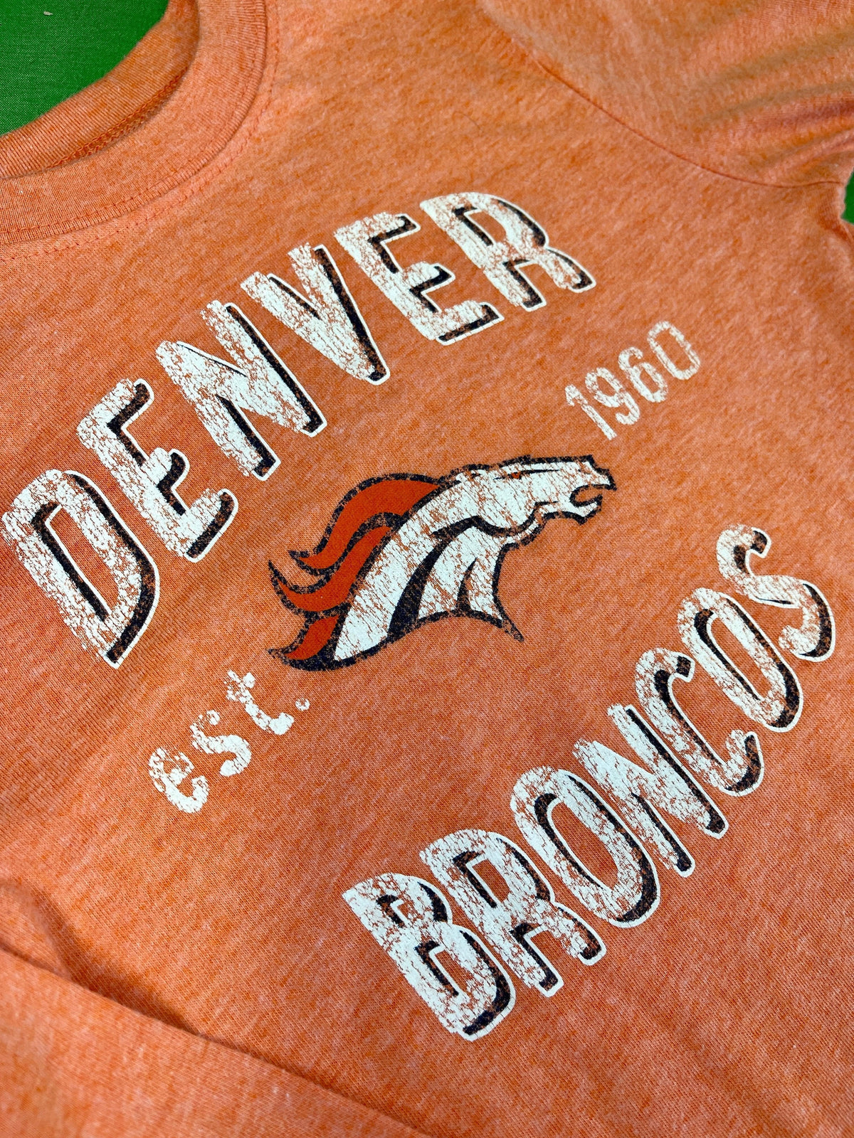 NFL Denver Broncos Pastel Orange Long Sleeve T-shirt Toddler 5T