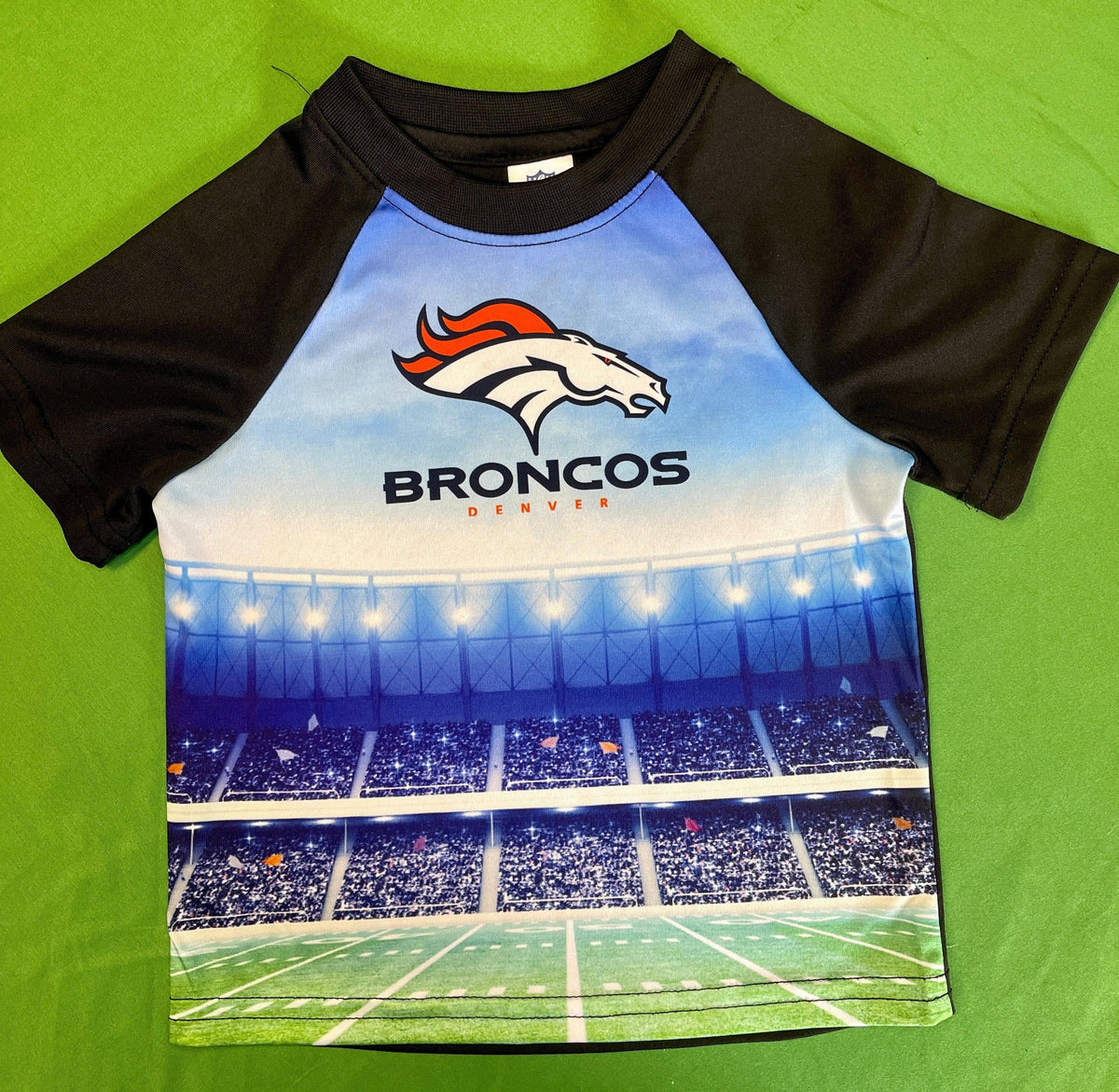 NFL Denver Broncos Black Football Field T-shirt 18 months