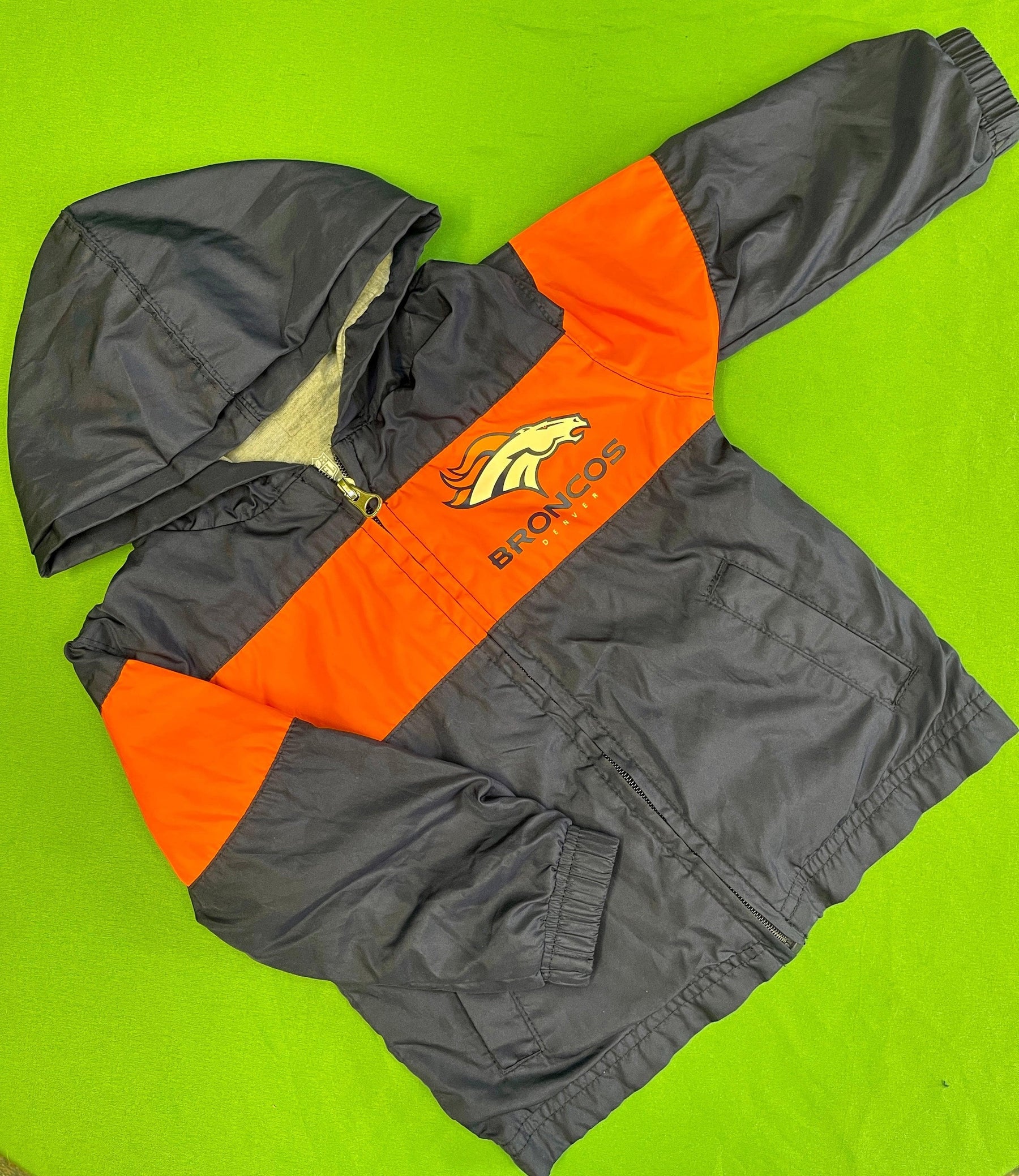 NFL Denver Broncos Windbreaker Hooded Jacket Toddler 2T