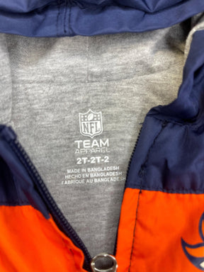NFL Denver Broncos Windbreaker Hooded Jacket Toddler 2T