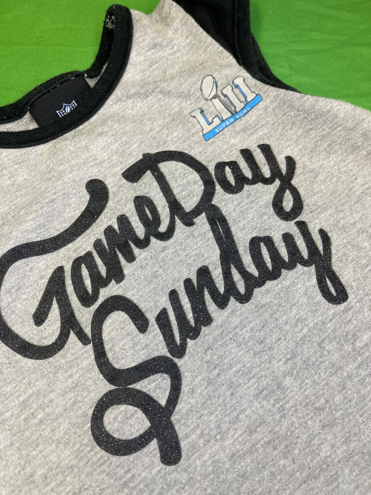 NFL Super Bowl LII "Game Day Sunday" Grey Dress Toddler 2T