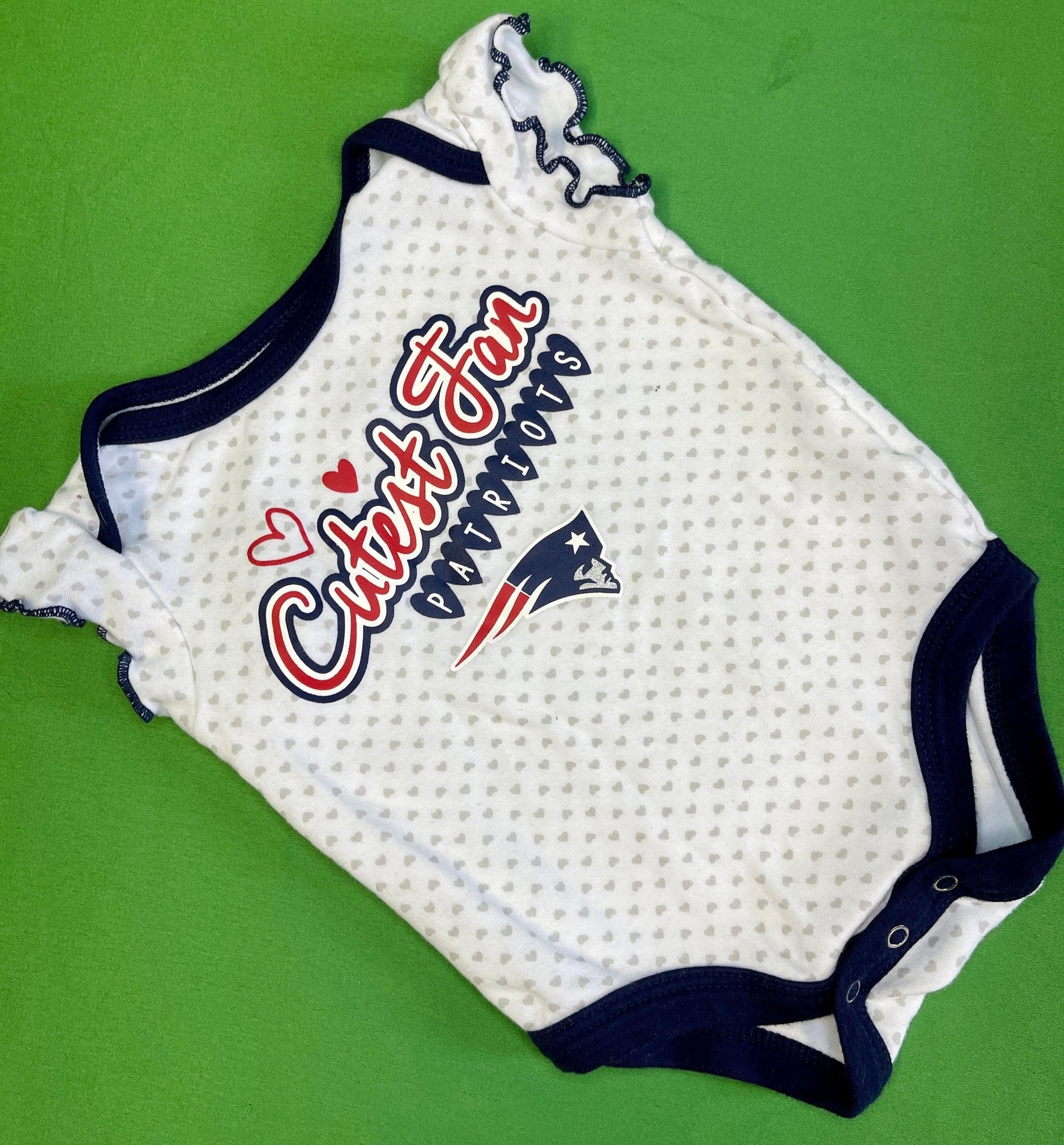 NFL New England Patriots Printed Bodysuit/Vest Girls' Newborn 0-3 months