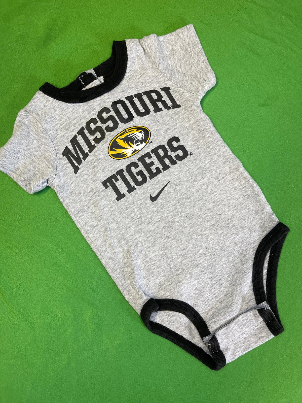 NCAA Missouri Tigers Grey Bodysuit 3-6 months