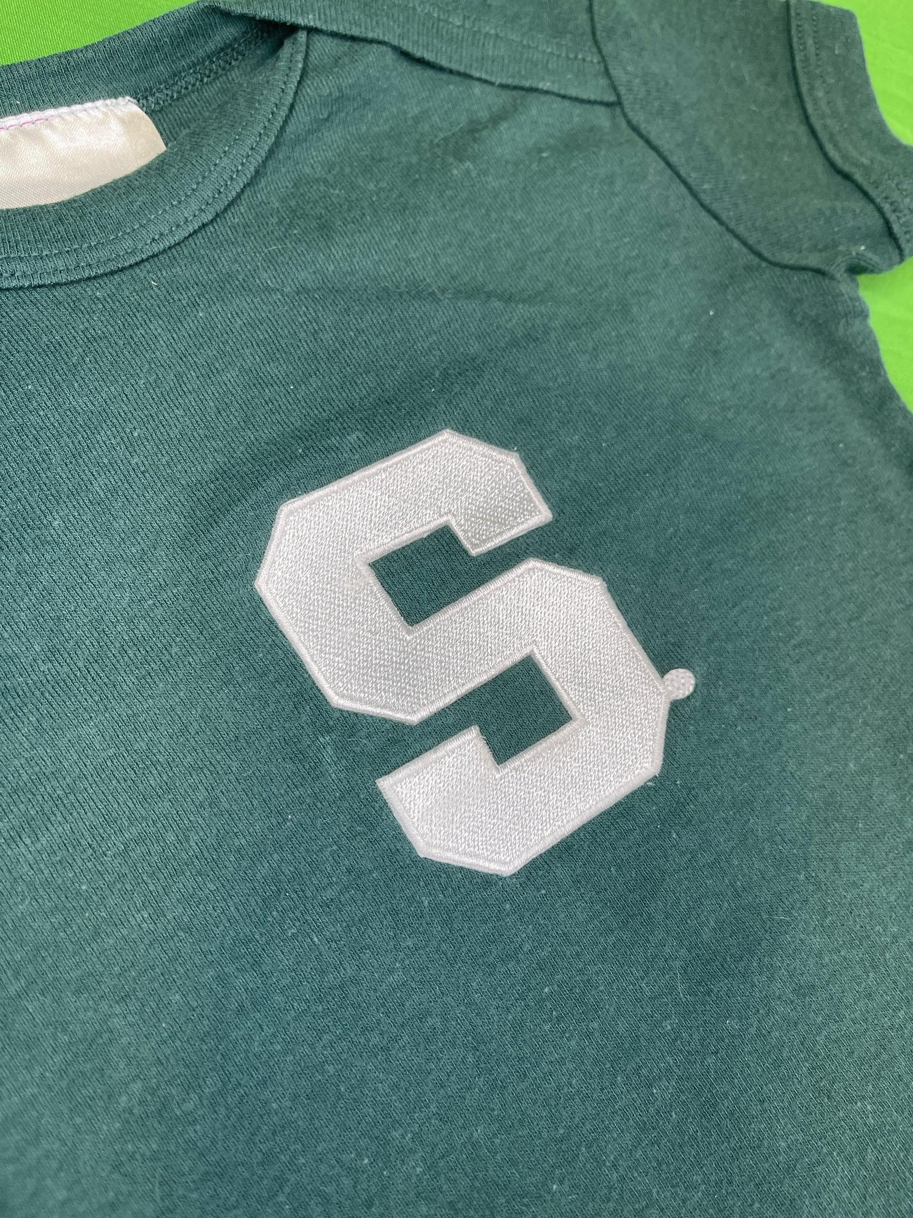 NCAA Michigan State Spartans Green Bodysuit 12 months