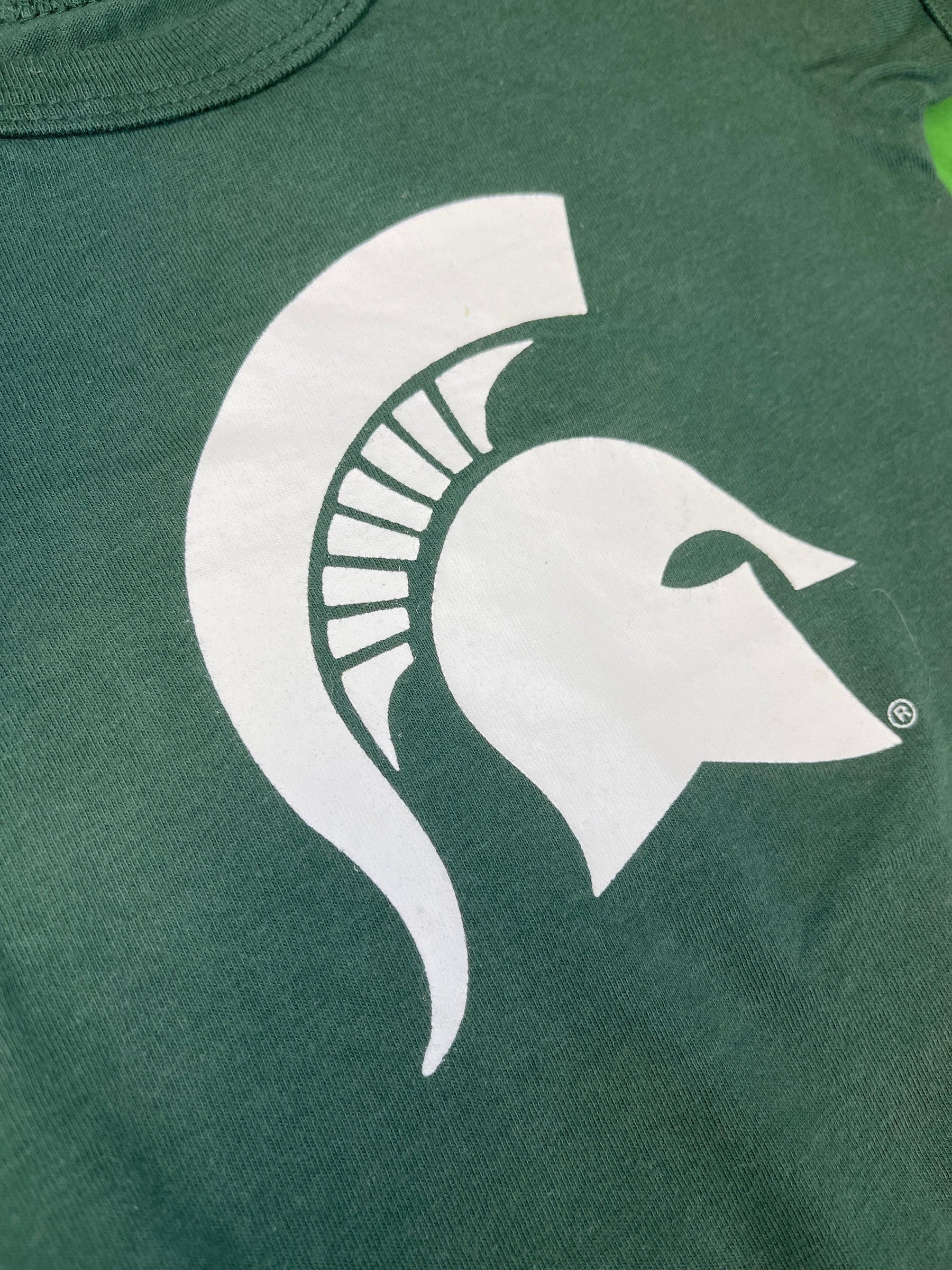 NCAA Michigan State Spartans Green Bodysuit 0-3 months