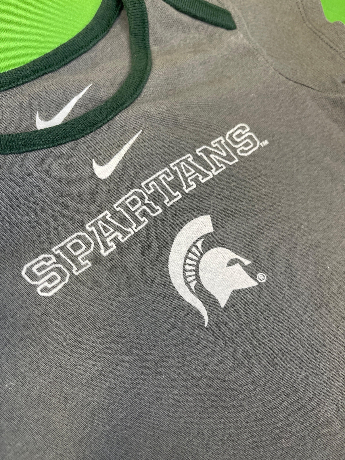 NCAA Michigan State Spartans Khaki Bodysuit 24 Months