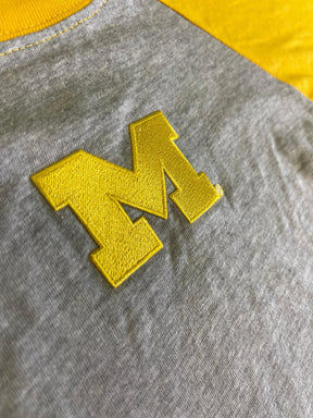 NCAA Michigan Wolverines Long-Sleeve Colour Block T-Shirt 18 months NWT