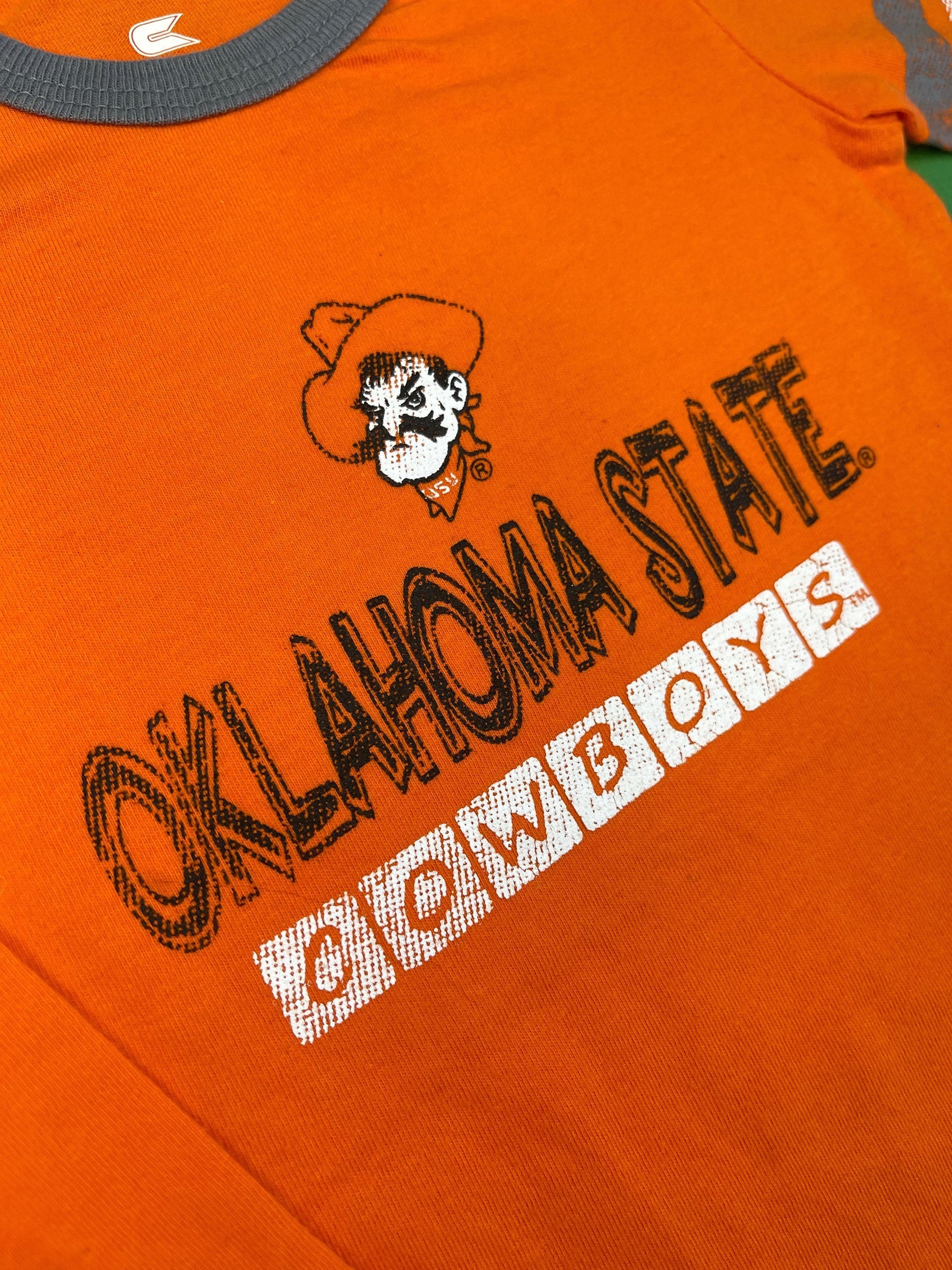 NCAA Oklahoma State Cowboys Orange Long-Sleeve Bodysuit 3-6 months