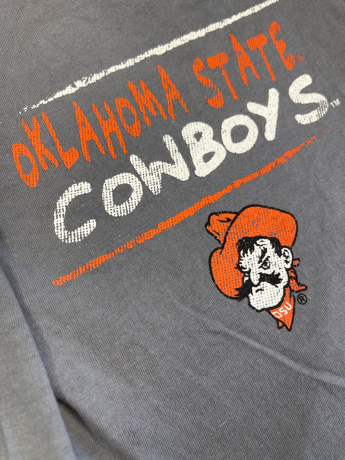 NCAA Oklahoma State Cowboys Grey Long-Sleeve Bodysuit 3-6 months