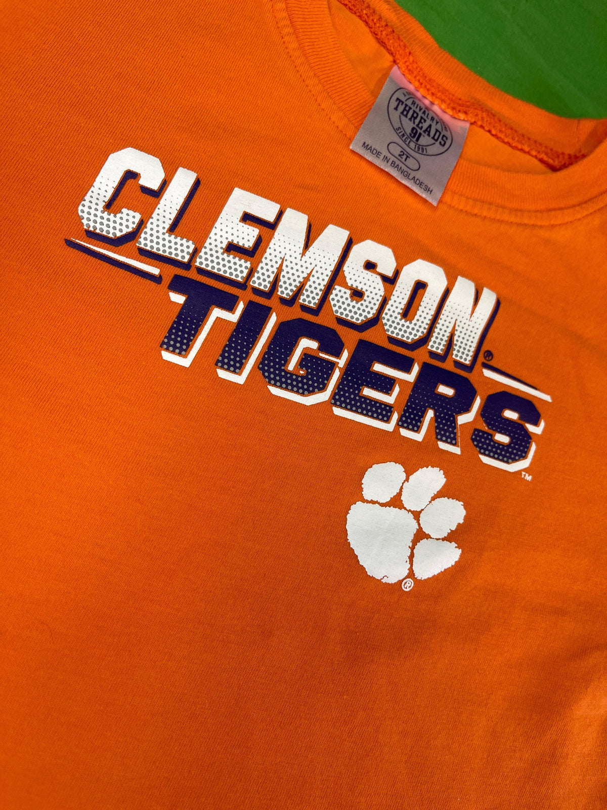 NCAA Clemson Tigers Orange T-shirt Toddler 2T