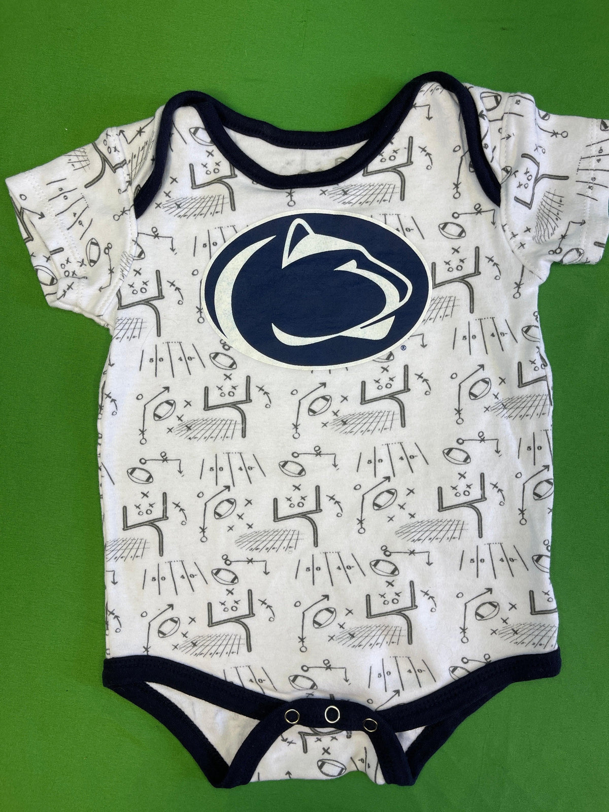 NCAA Penn State Nittany Lions White Patterned Bodysuit 18 months