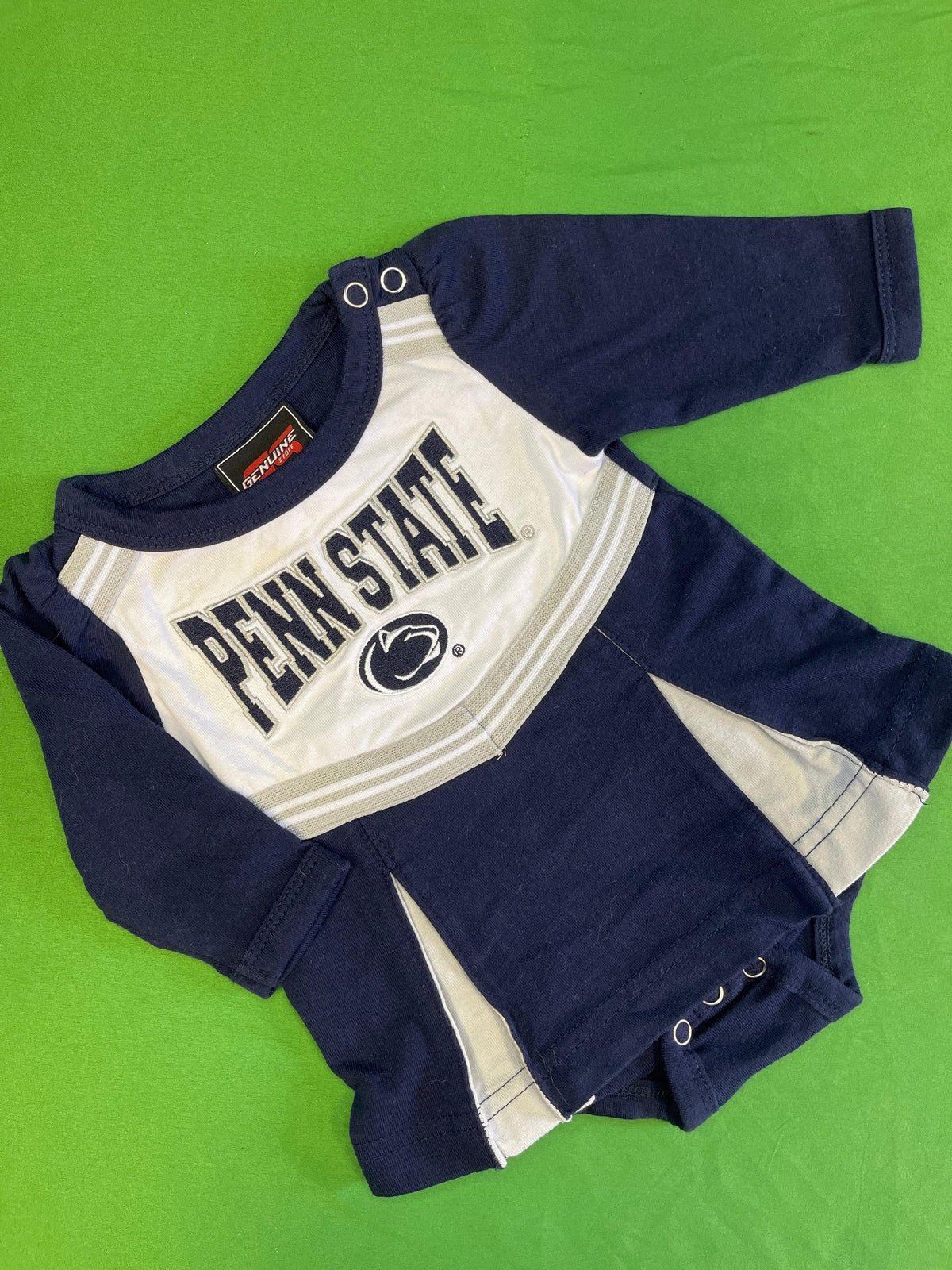 NCAA Penn State Nittany Lions L/S Cheerleader Outfit Bodysuit 0-3 months