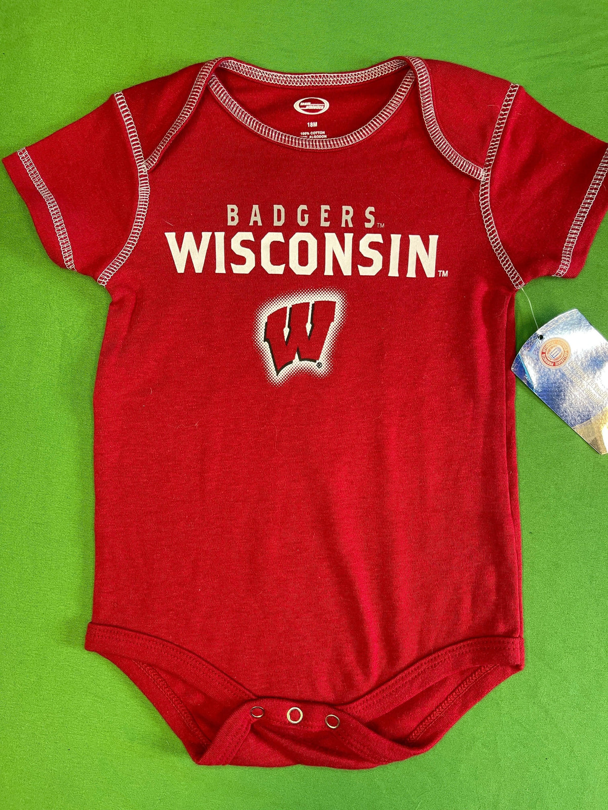 NCAA Wisconsin Badgers Red Bodysuit 18 months NWT