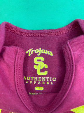 NCAA USC Trojans Maroon Bodysuit 6-9 months