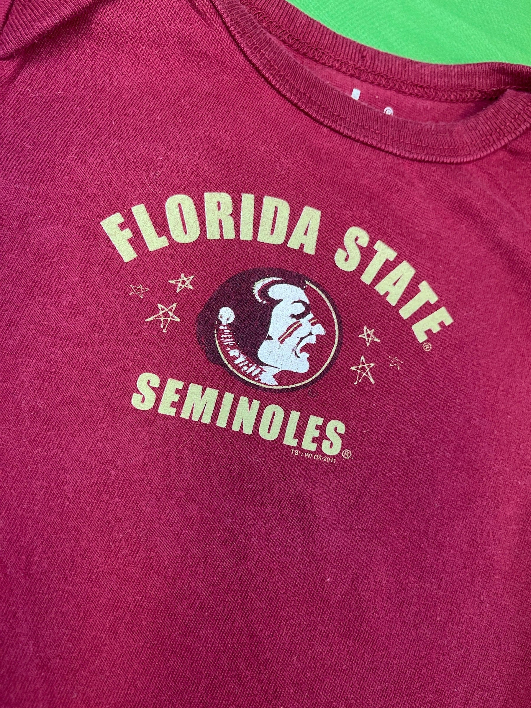 NCAA Florida State Seminoles Maroon Bodysuit 6-12 months