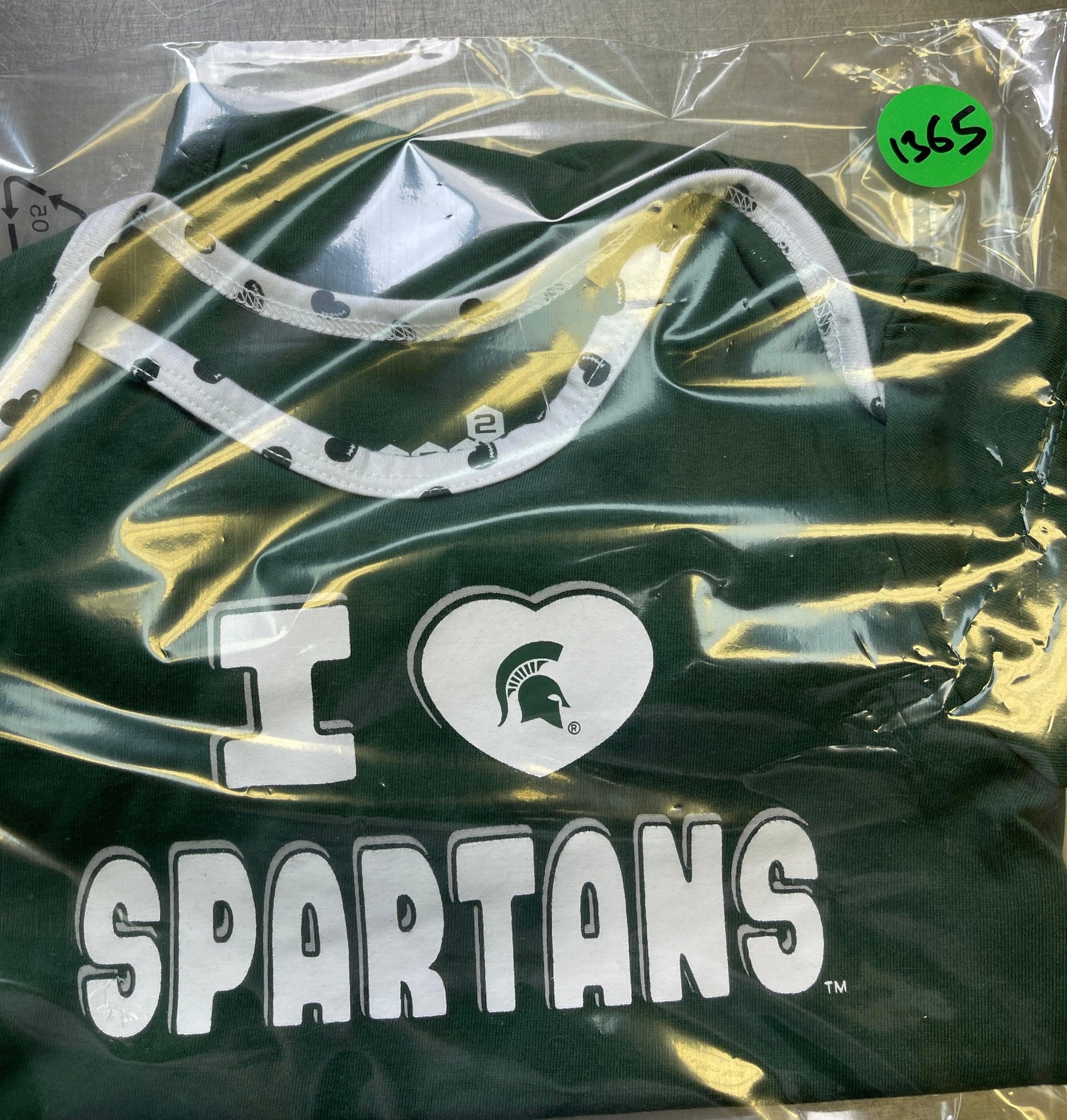NCAA Michigan State Spartans Green Tutu Bodysuit 18 months